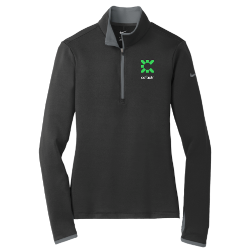 Cofactr - Nike Golf Ladies Dri-FIT Stretch 1/2-Zip Cover-Up - Black