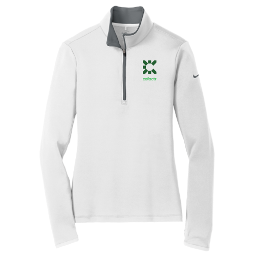 Cofactr - Nike Golf Ladies Dri-FIT Stretch 1/2-Zip Cover-Up - White